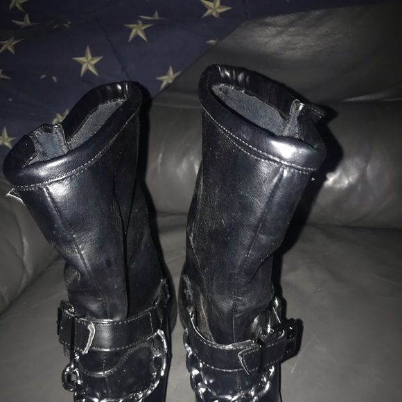 Neiman Marcus Boots with strap and chain - Picture 2 of 7